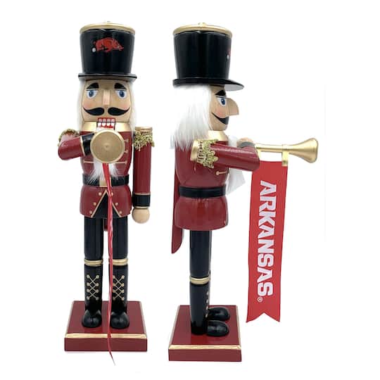 14" College Bugler Nutcracker By Santasworkshop in Arkansas | 14.25" x 4" x 6.5" | Michaels®